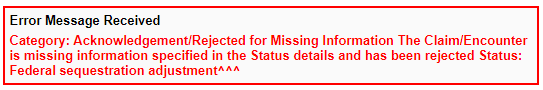 783 Federal Sequestration Adjustment Therabill