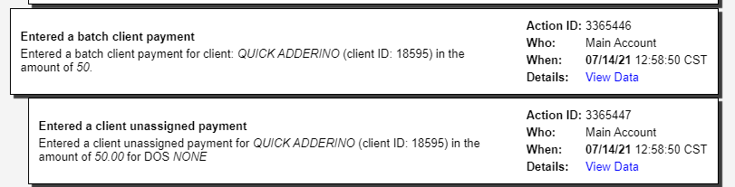Administrative Reports Therabill
